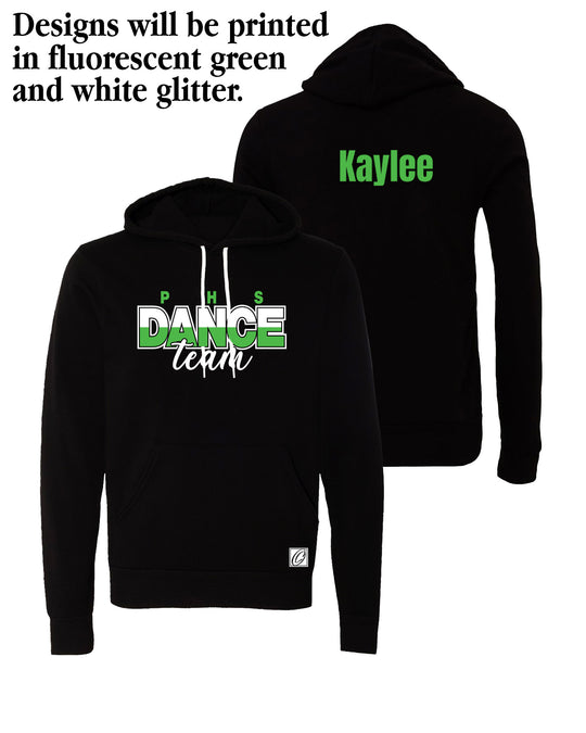 Pinconning Spartans - Varsity Dance - Bella Canvas Sponge Fleece Pullover Hoodie