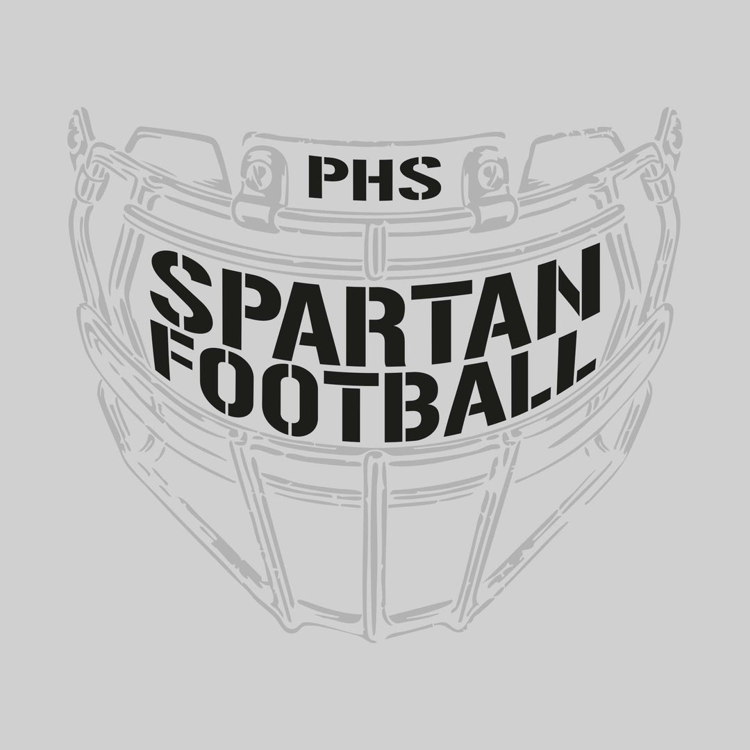 Pinconning Spartans - Football - Facemask with Text
