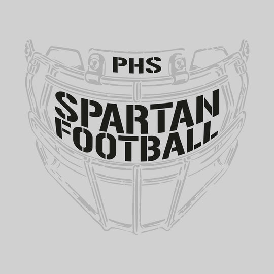 Pinconning Spartans - Football - Facemask with Text