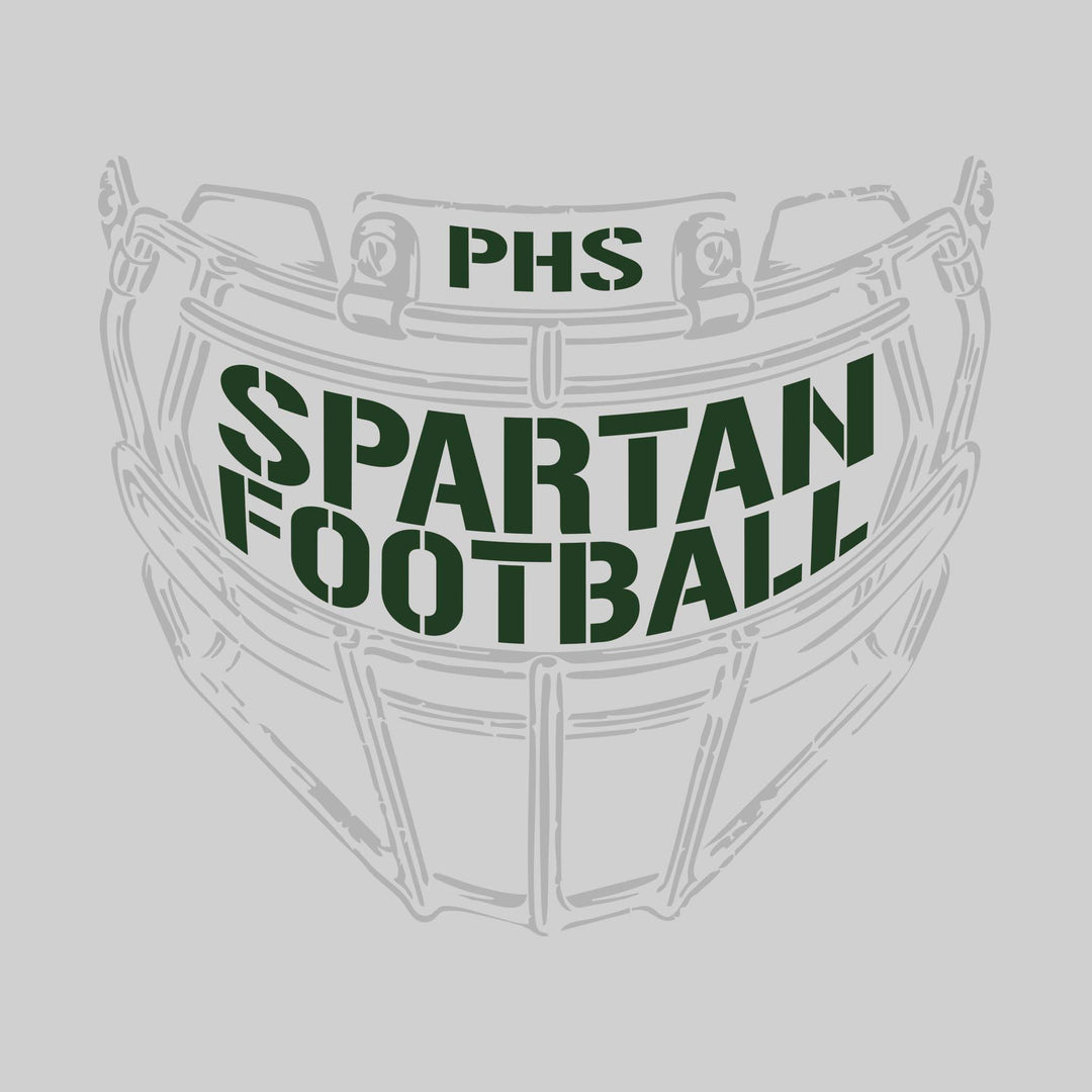 Pinconning Spartans - Football - Facemask with Text