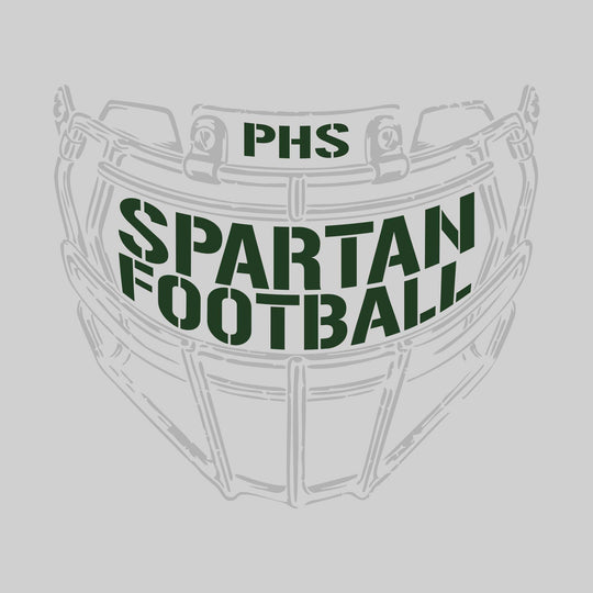 Pinconning Spartans - Football - Facemask with Text
