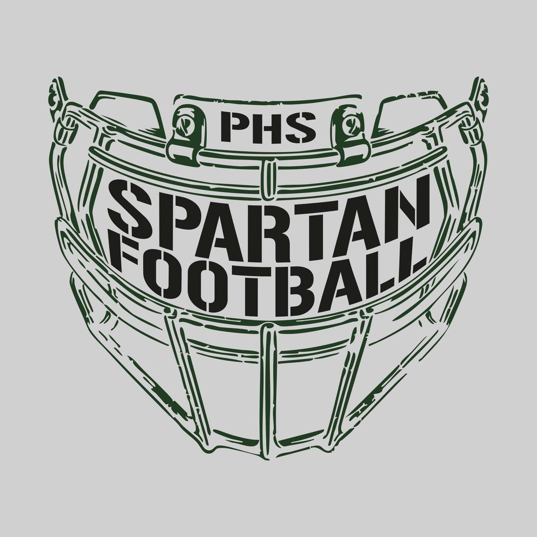 Pinconning Spartans - Football - Facemask with Text