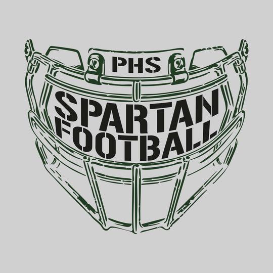 Pinconning Spartans - Football - Facemask with Text