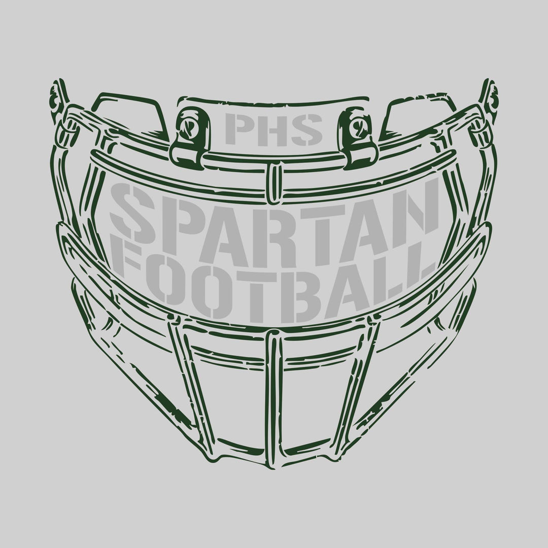 Pinconning Spartans - Football - Facemask with Text