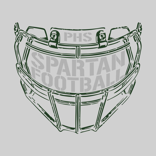 Pinconning Spartans - Football - Facemask with Text