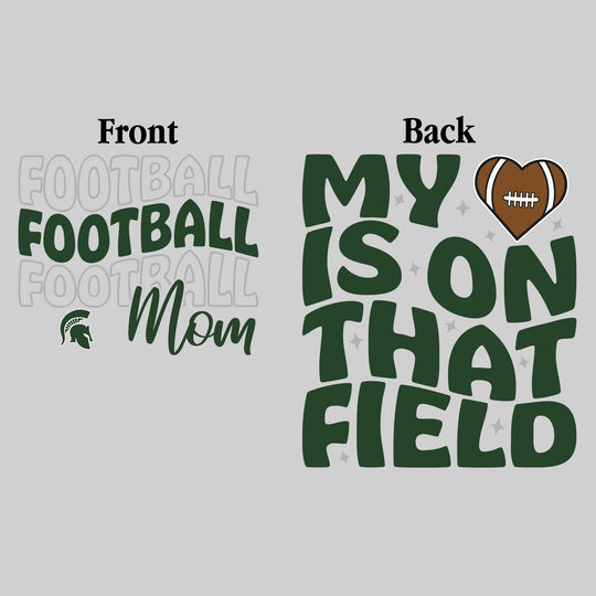 Pinconning Spartans - Football - Football Mom - My Heart is on That Field