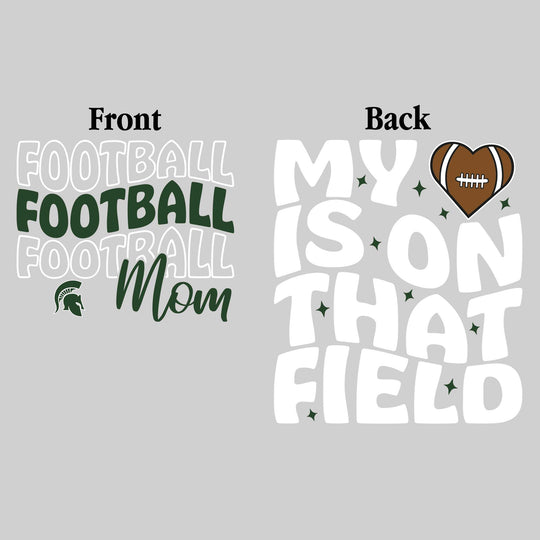 Pinconning Spartans - Football - Football Mom - My Heart is on That Field