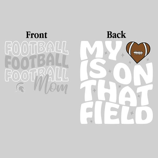Pinconning Spartans - Football - Football Mom - My Heart is on That Field