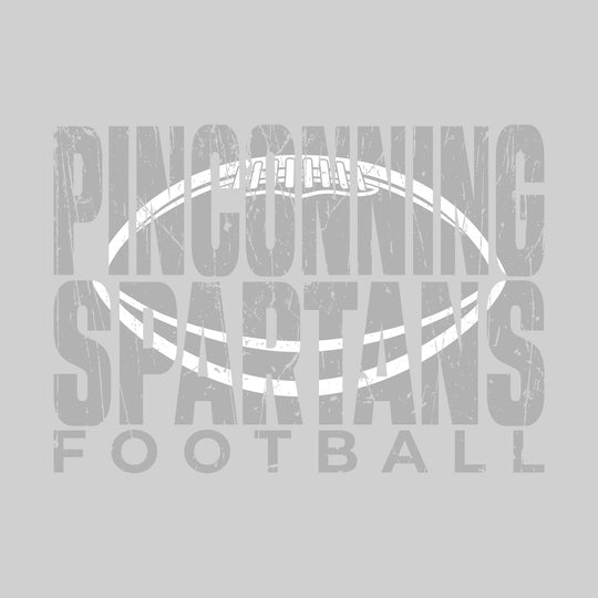 Pinconning Spartans - Football - Pinconning Spartans Football with Football Shape Inset