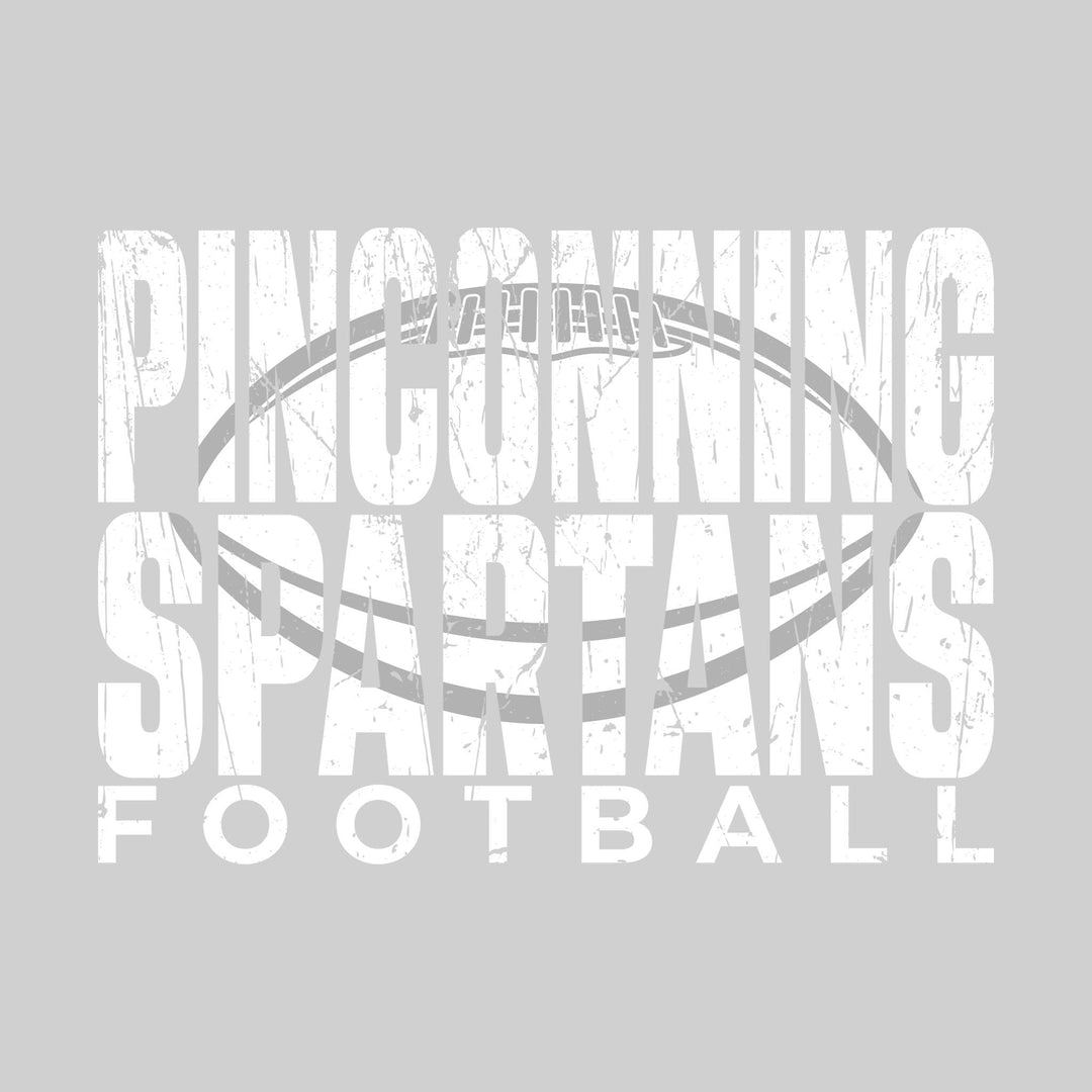Pinconning Spartans - Football - Pinconning Spartans Football with Football Shape Inset