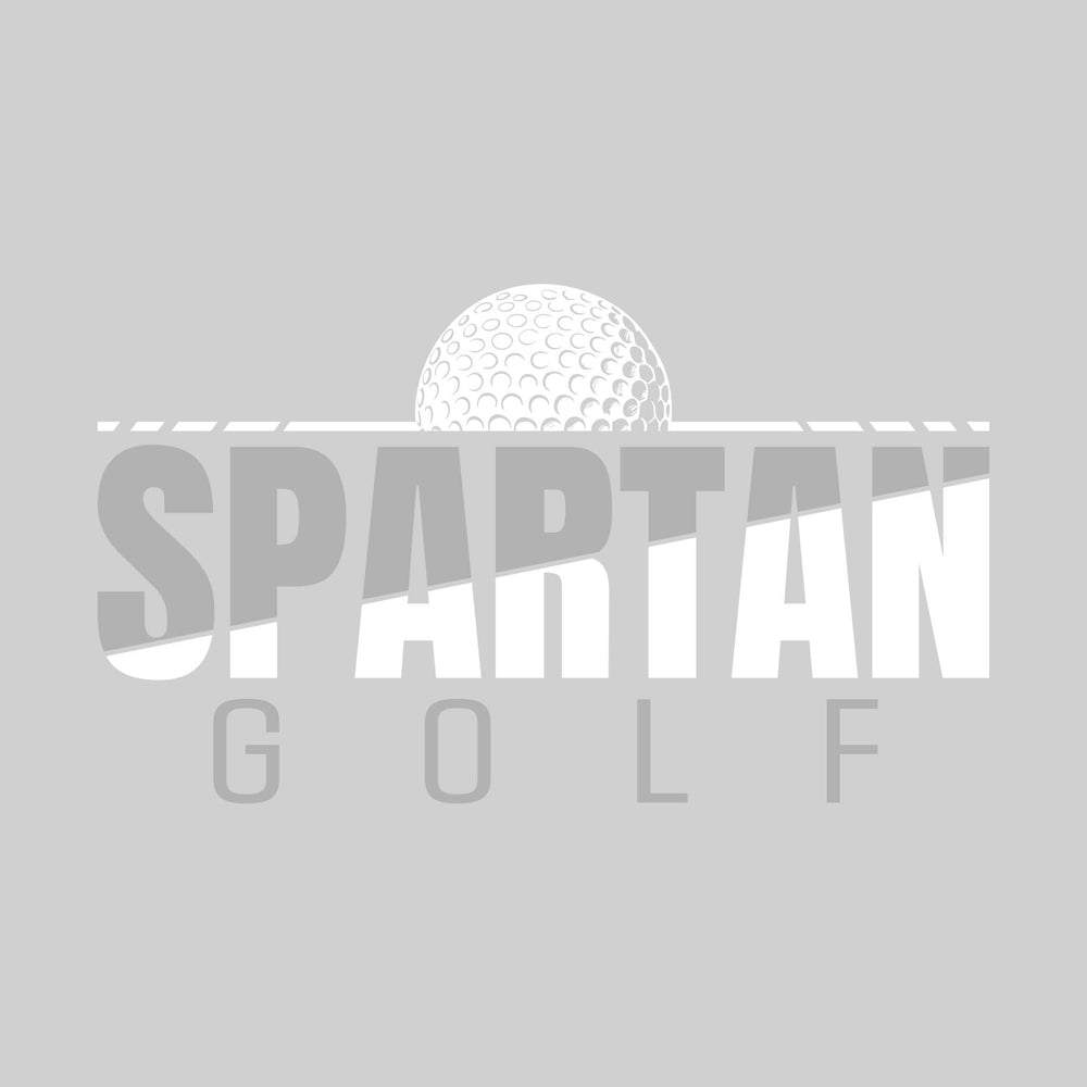 Pinconning Spartans - Golf - Split-Color Team Name with Golf Ball