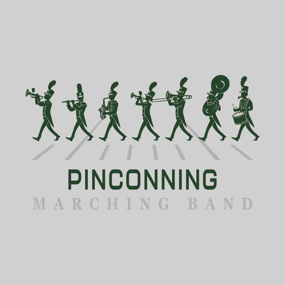 Pinconning Spartans - Marching Band - Marching Band Silhouettes with Yard Lines