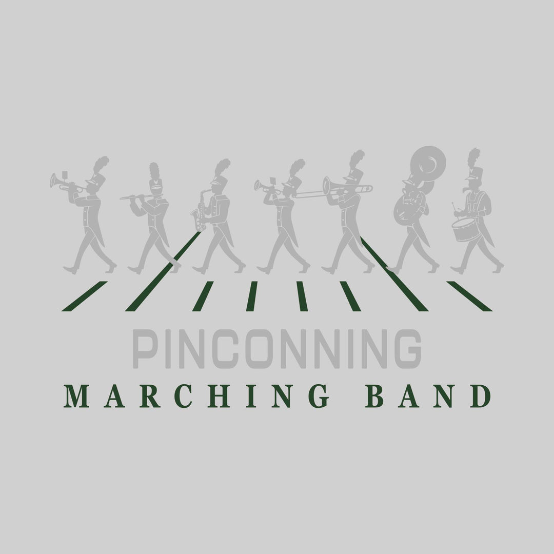 Pinconning Spartans - Marching Band - Marching Band Silhouettes with Yard Lines