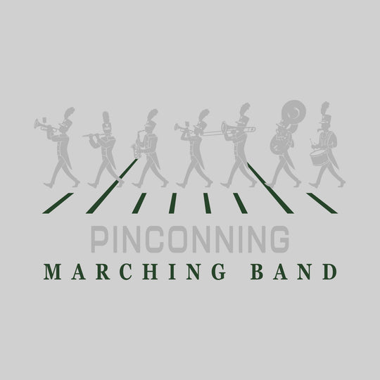 Pinconning Spartans - Marching Band - Marching Band Silhouettes with Yard Lines