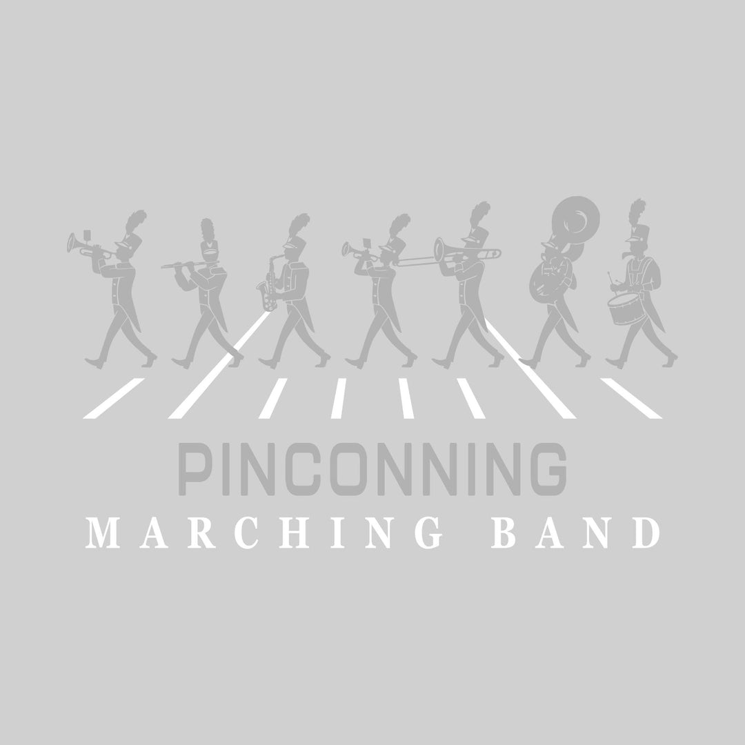 Pinconning Spartans - Marching Band - Marching Band Silhouettes with Yard Lines