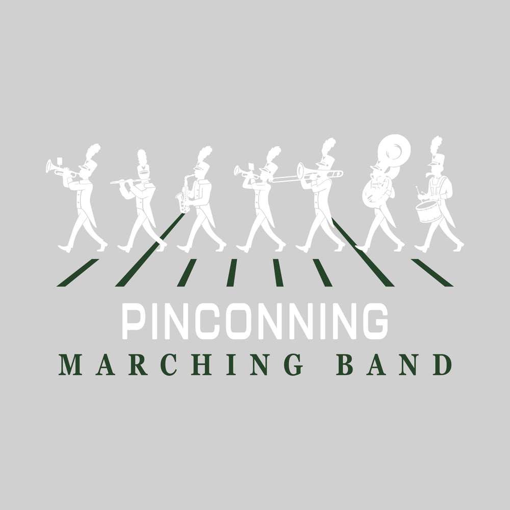 Pinconning Spartans - Marching Band - Marching Band Silhouettes with Yard Lines