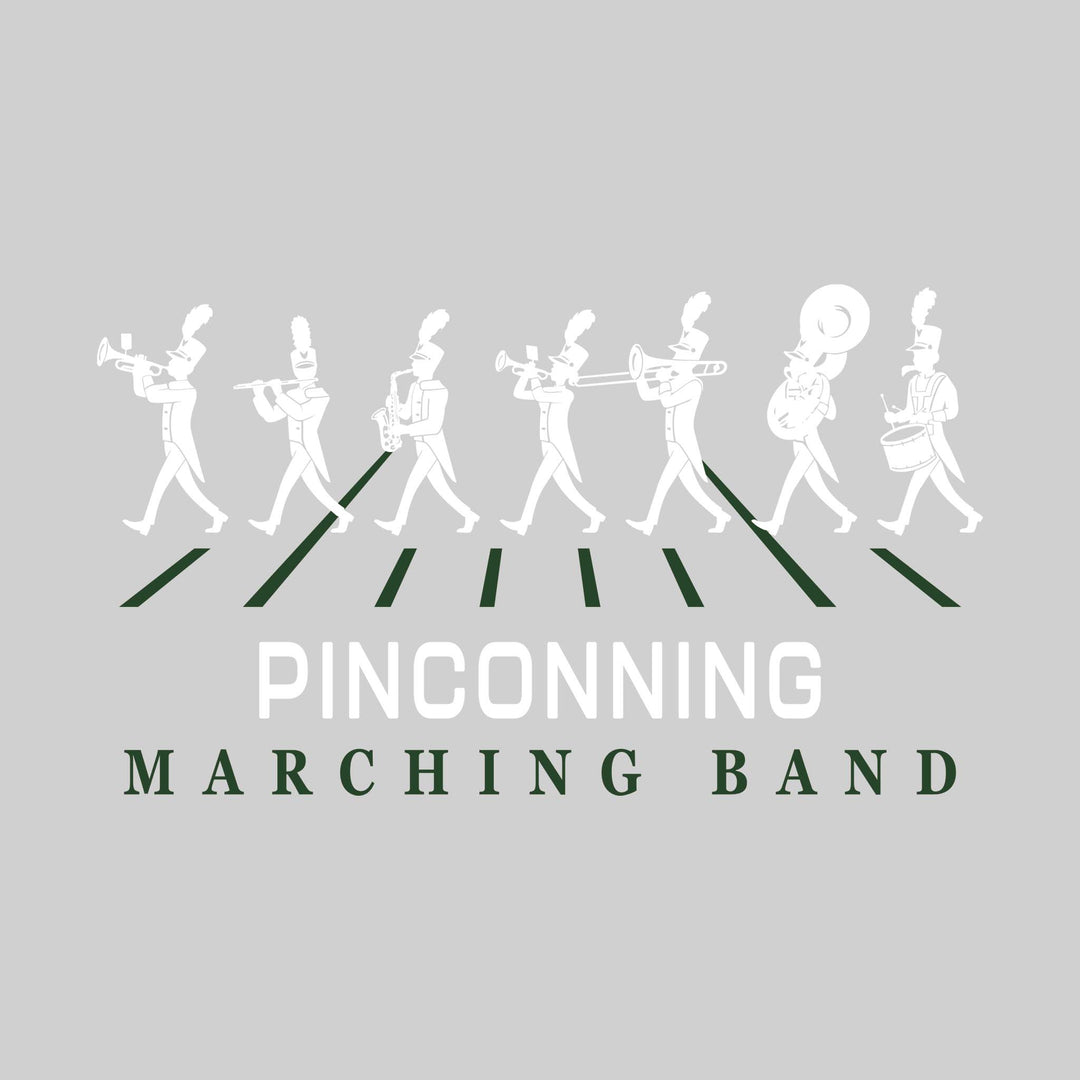 Pinconning Spartans - Marching Band - Marching Band Silhouettes with Yard Lines