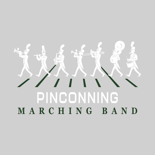 Pinconning Spartans - Marching Band - Marching Band Silhouettes with Yard Lines