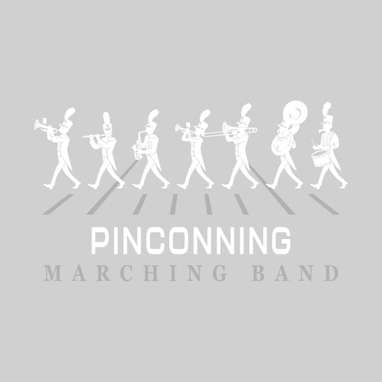 Pinconning Spartans - Marching Band - Marching Band Silhouettes with Yard Lines