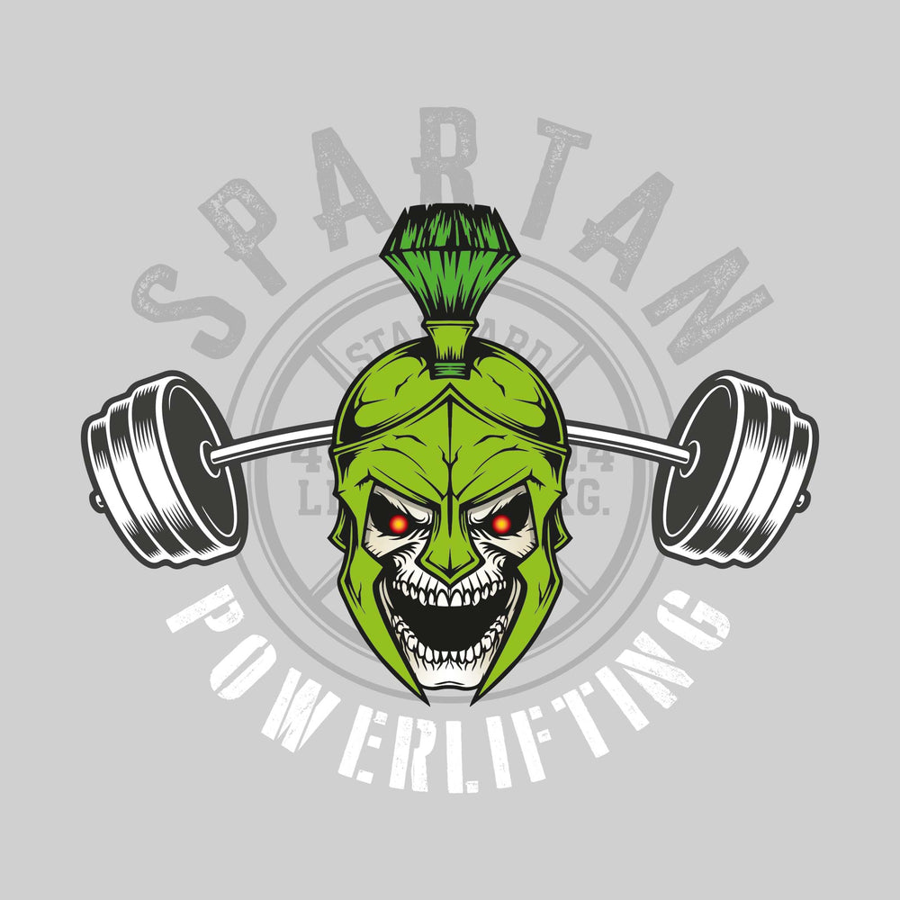 Pinconning Spartans - Powerlifting - Screaming Spartan Skull