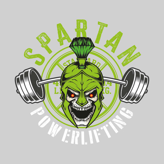 Pinconning Spartans - Powerlifting - Screaming Spartan Skull