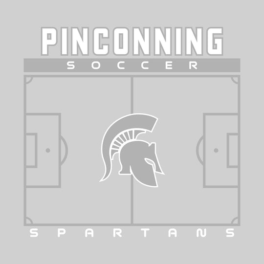 Pinconning Spartans - Soccer - Pitch Lines with School Name &amp; Mascot