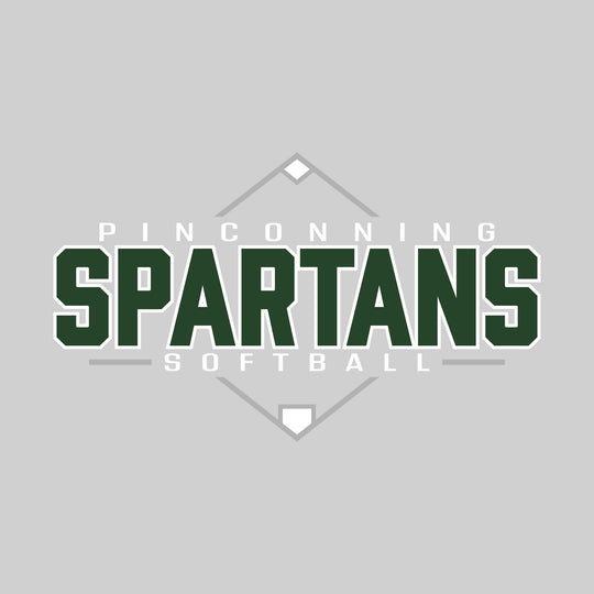 Pinconning Spartans - Softball - Baseball Diamond with School Name