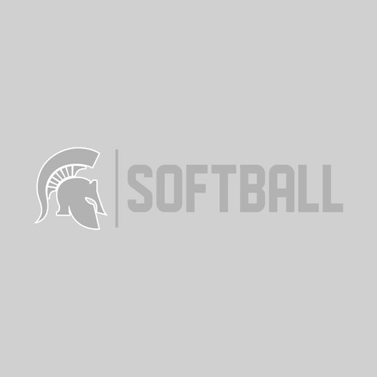 Pinconning Spartans - Softball - Mascot with Divider &amp; Softball Text