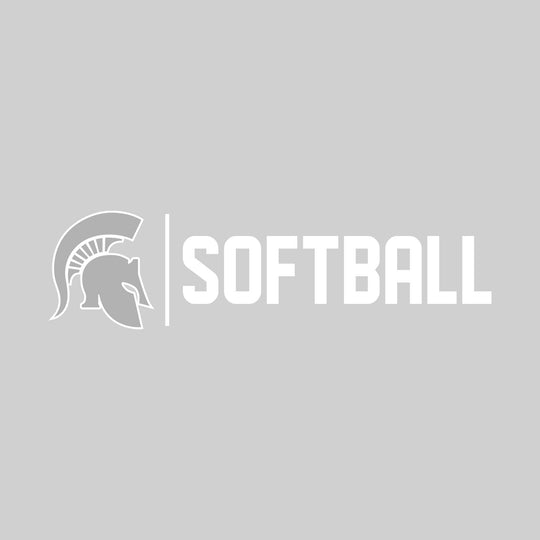 Pinconning Spartans - Softball - Mascot with Divider &amp; Softball Text