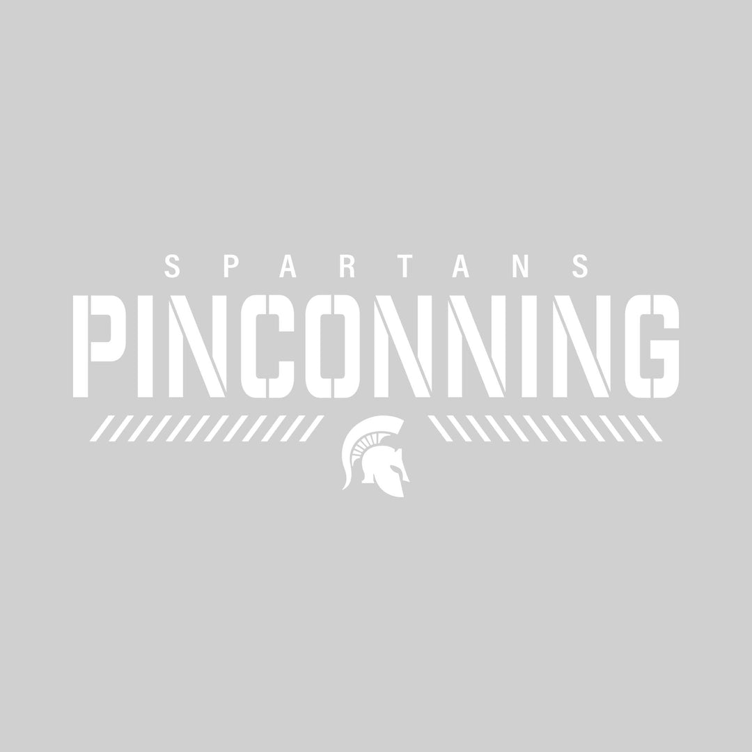 Pinconning Spartans - Spirit Wear - Stenciled School Name with Mascot