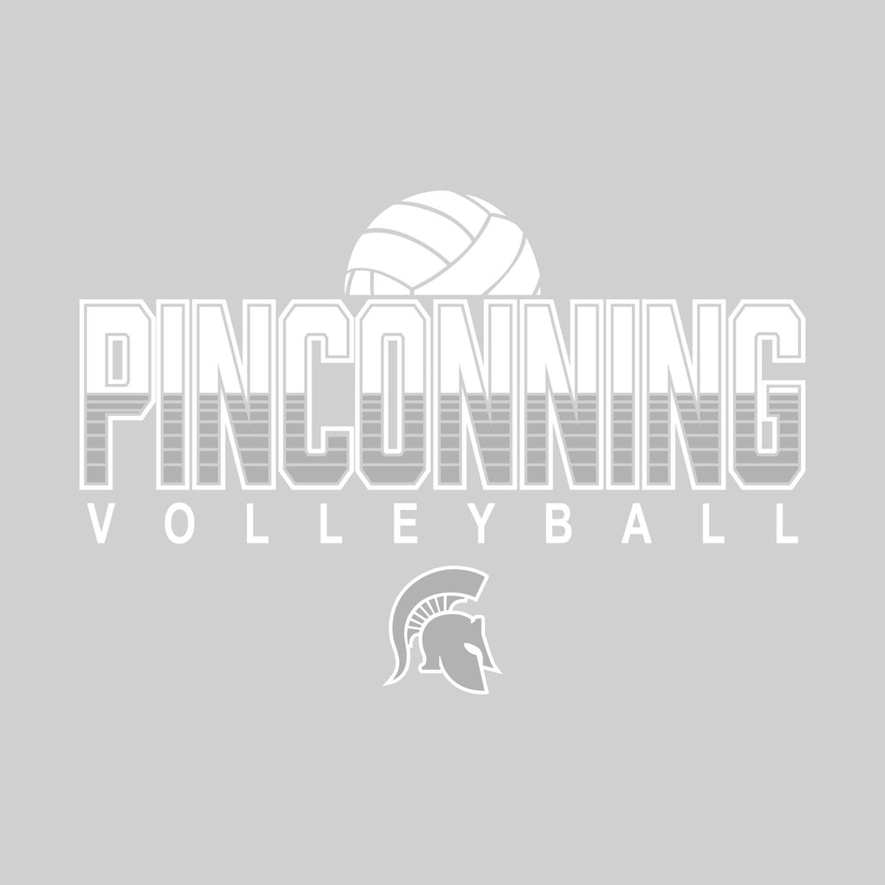 Pinconning Spartans - Volleyball - Striped Pinconning with Mascot