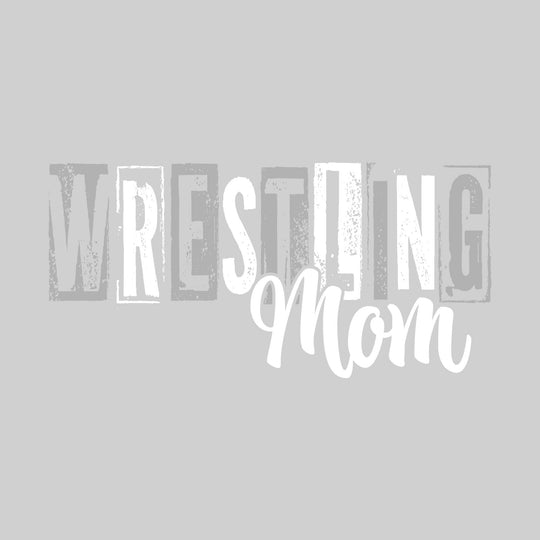 Pinconning Spartans - Wrestling - Wrestling Mom - Eroded Stenciled Letters