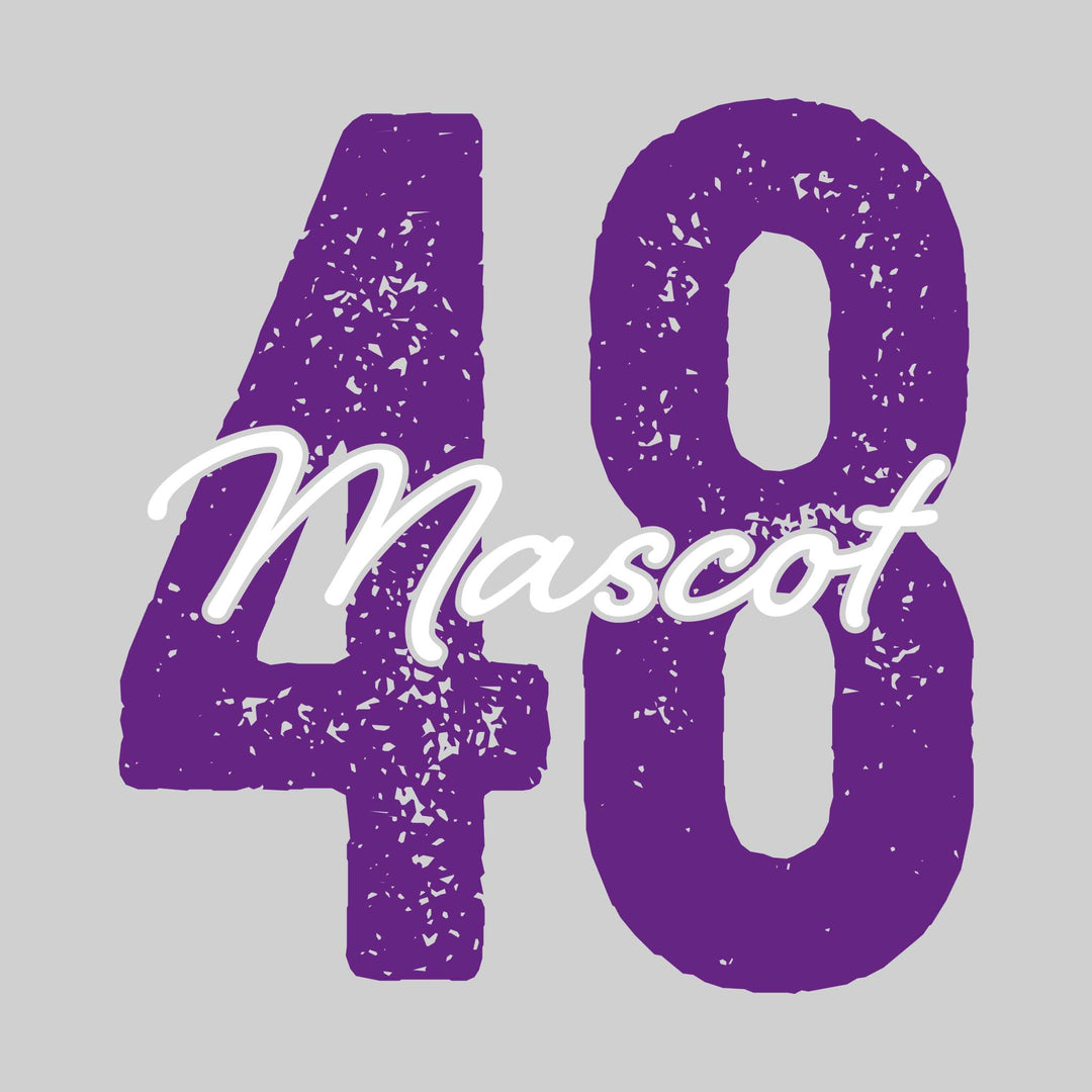 Spirit Wear - Oversized Number with Mascot and Optional Name