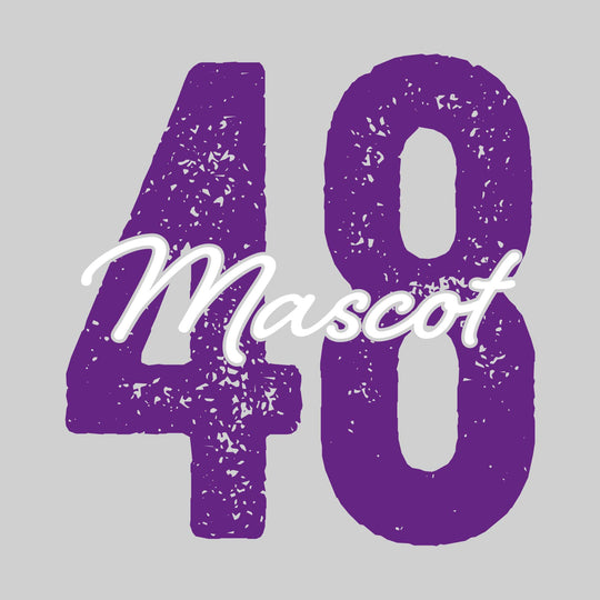 Spirit Wear - Oversized Number with Mascot and Optional Name