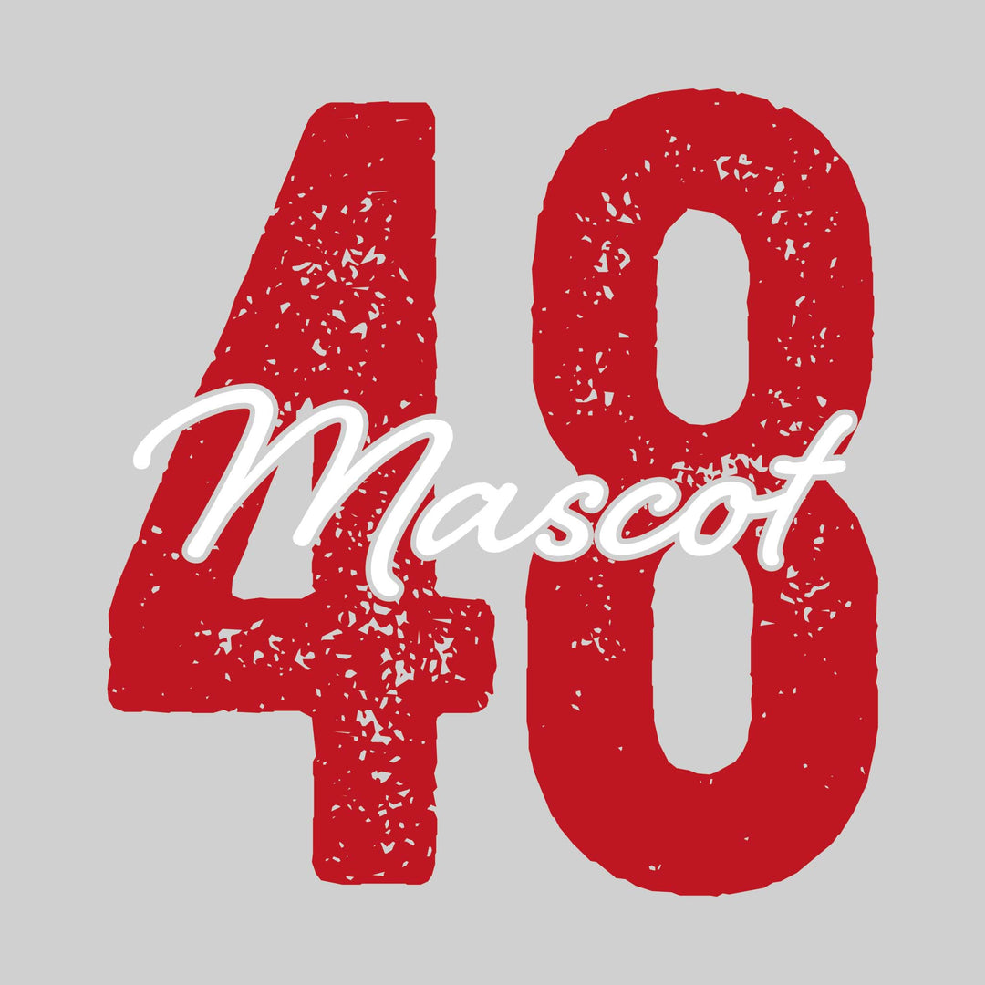 Spirit Wear - Oversized Number with Mascot and Optional Name