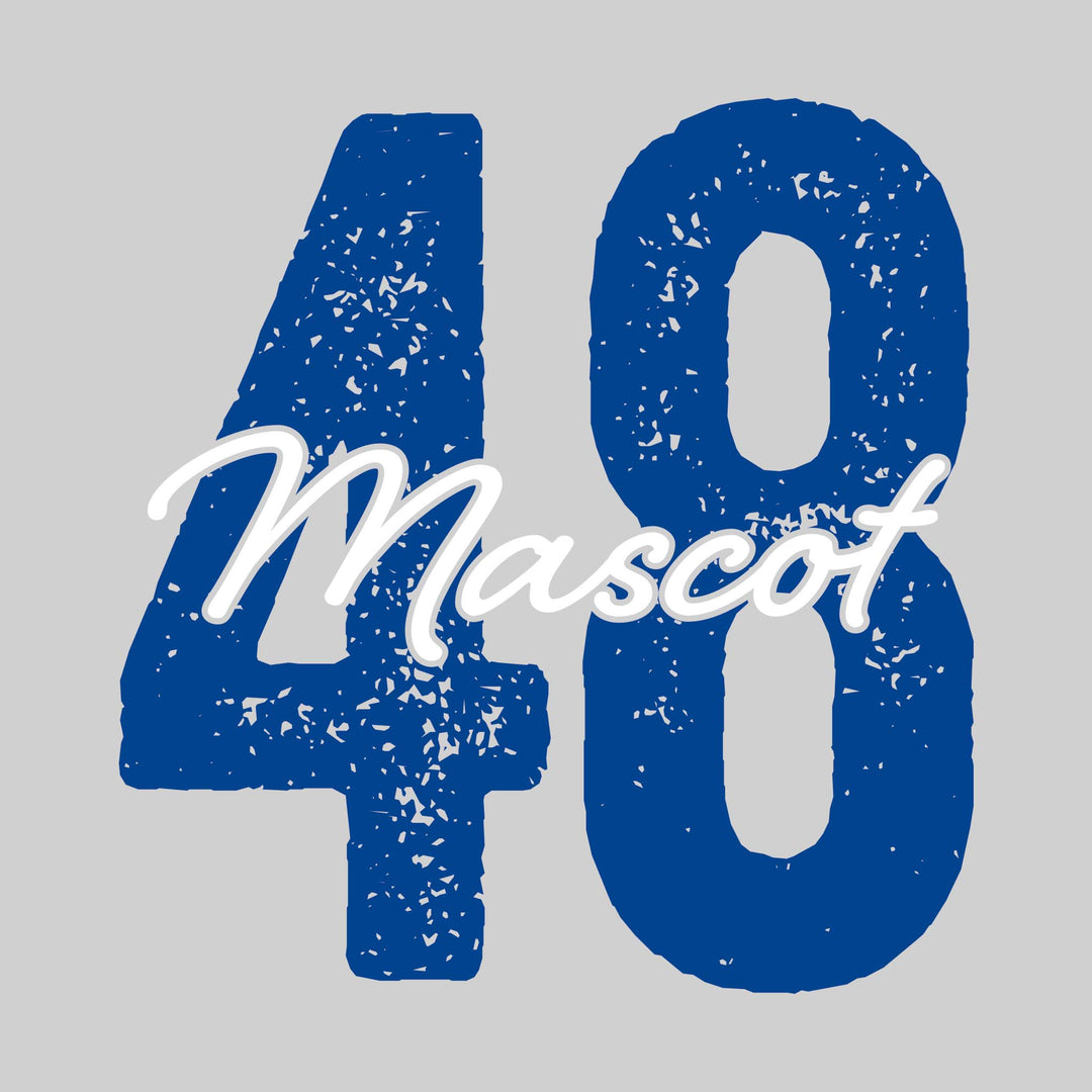 Spirit Wear - Oversized Number with Mascot and Optional Name