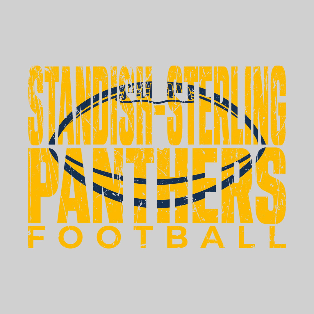 Standish-Sterling Panthers - Football - Standish-Sterling Panthers Football with Football Shape Inset