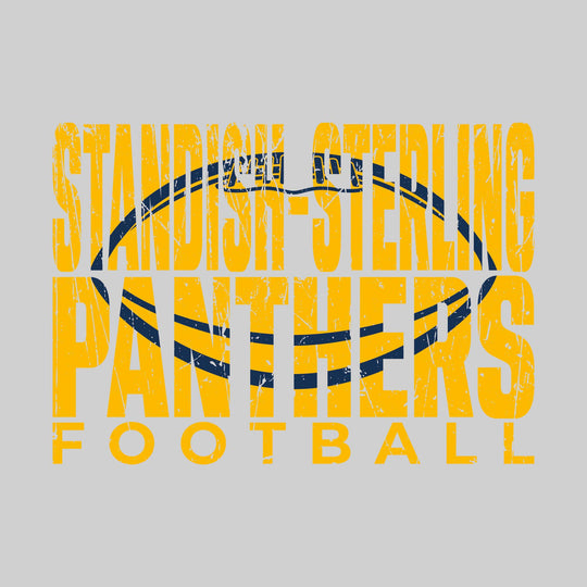Standish-Sterling Panthers - Football - Standish-Sterling Panthers Football with Football Shape Inset