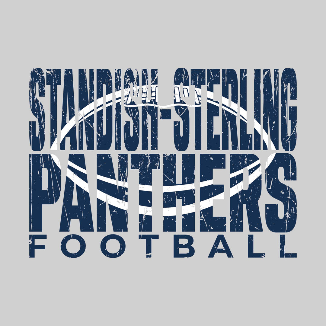 Standish-Sterling Panthers - Football - Standish-Sterling Panthers Football with Football Shape Inset