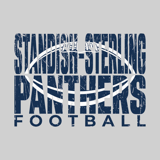 Standish-Sterling Panthers - Football - Standish-Sterling Panthers Football with Football Shape Inset