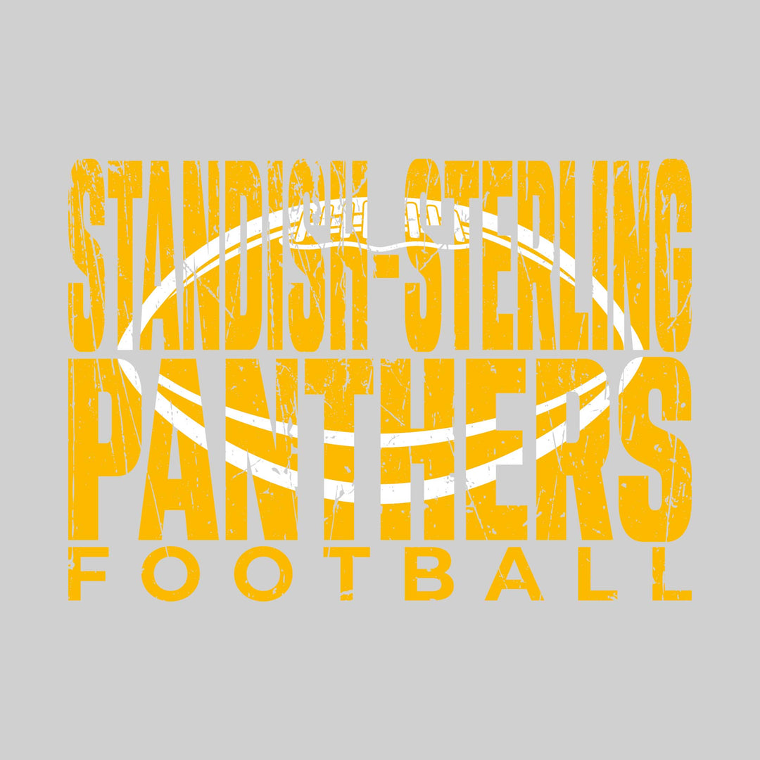 Standish-Sterling Panthers - Football - Standish-Sterling Panthers Football with Football Shape Inset