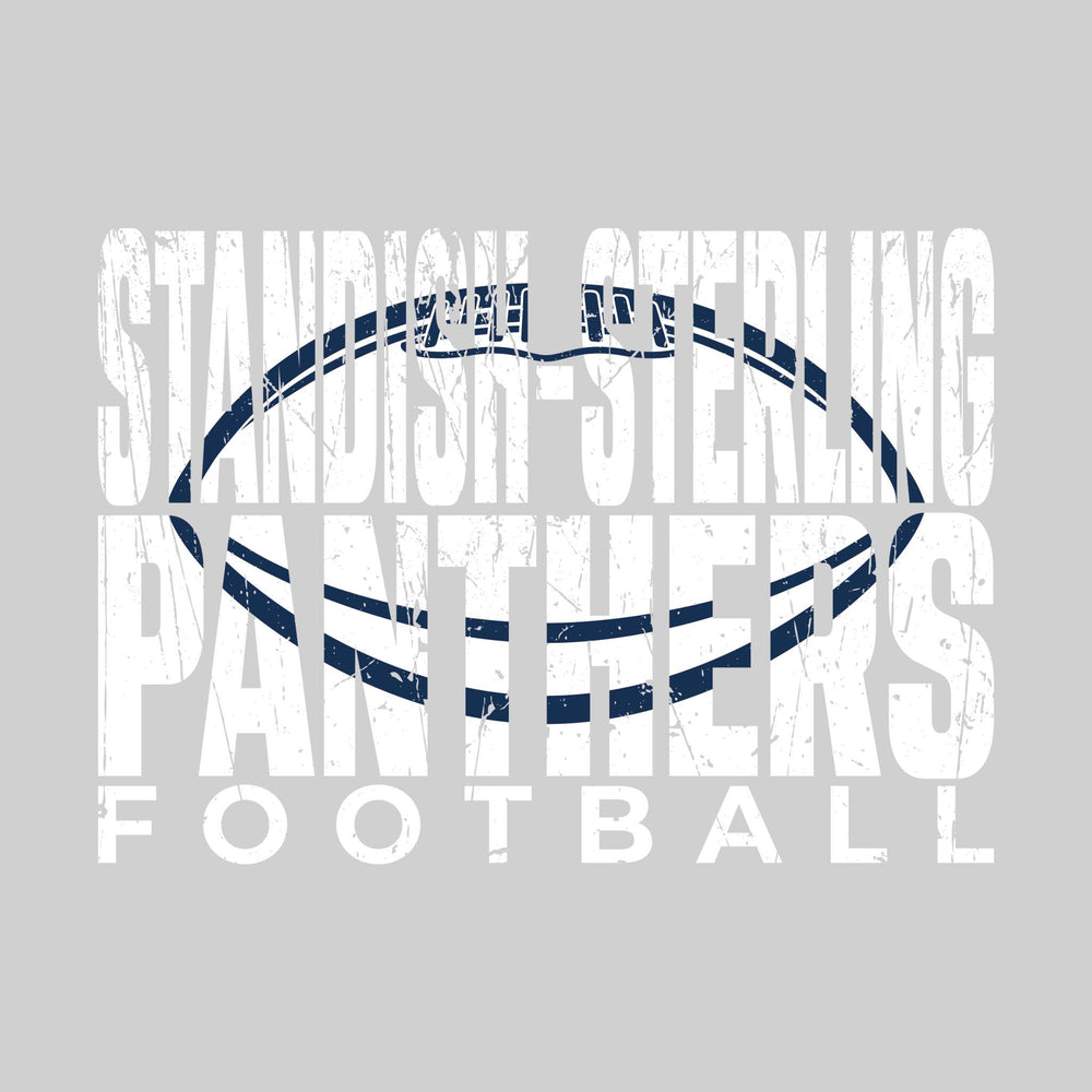 Standish-Sterling Panthers - Football - Standish-Sterling Panthers Football with Football Shape Inset