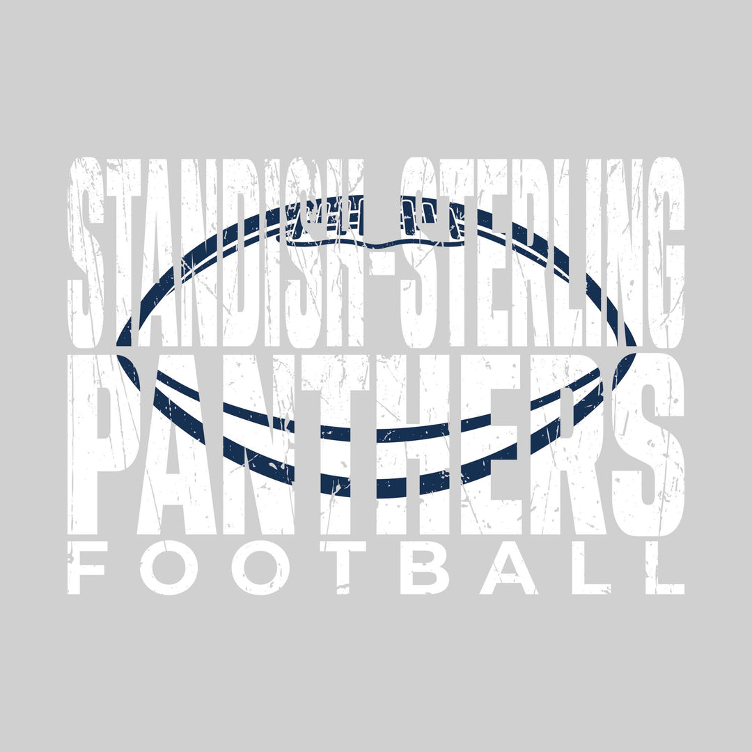 Standish-Sterling Panthers - Football - Standish-Sterling Panthers Football with Football Shape Inset