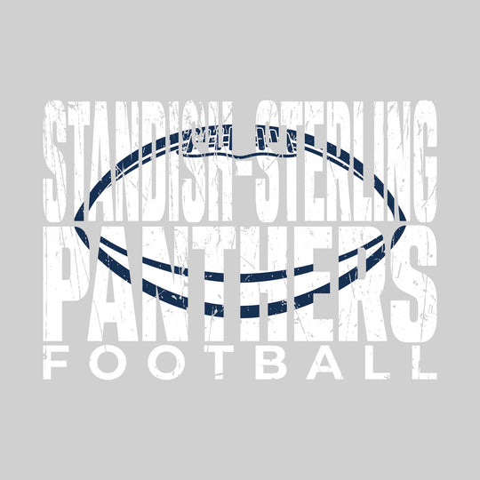 Standish-Sterling Panthers - Football - Standish-Sterling Panthers Football with Football Shape Inset