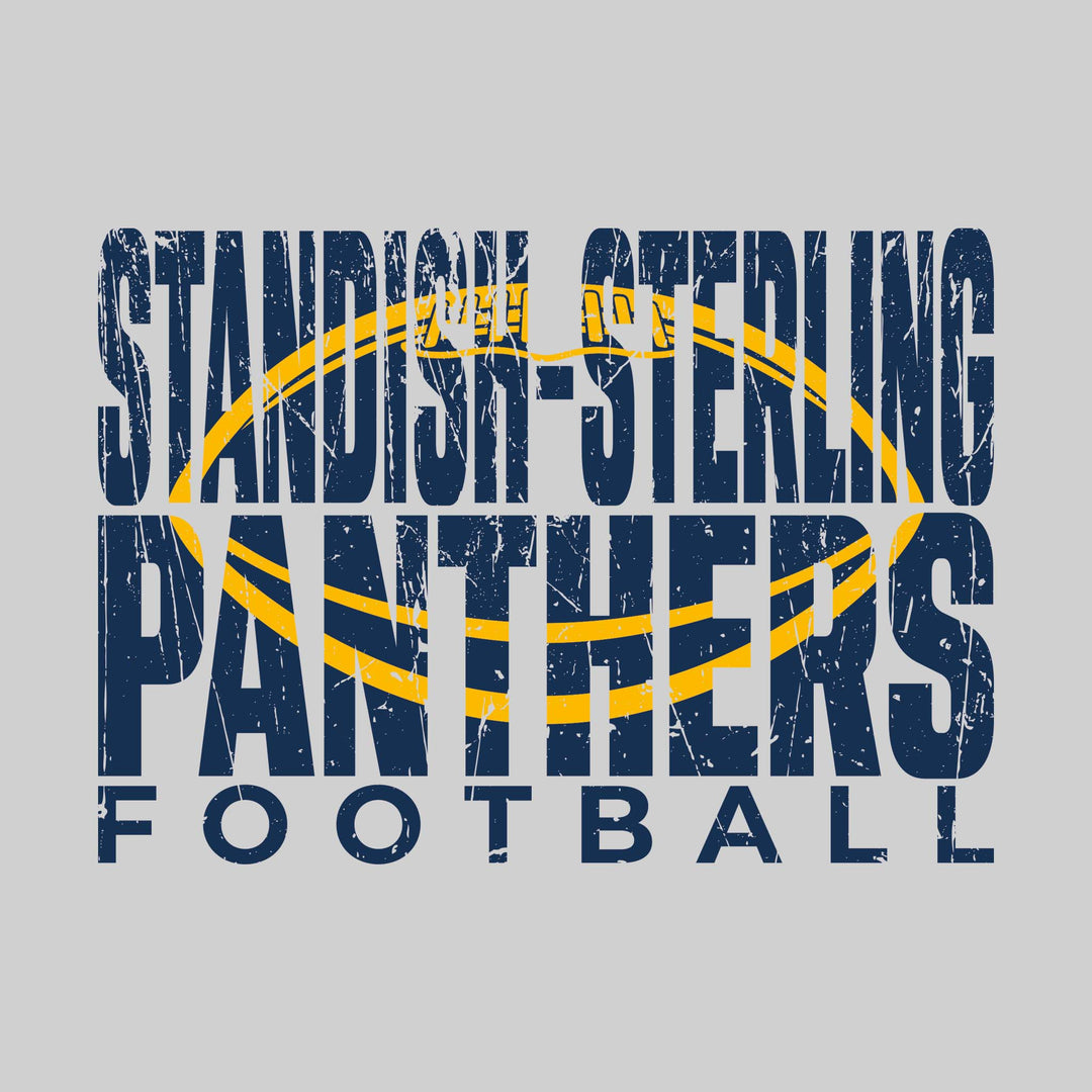 Standish-Sterling Panthers - Football - Standish-Sterling Panthers Football with Football Shape Inset
