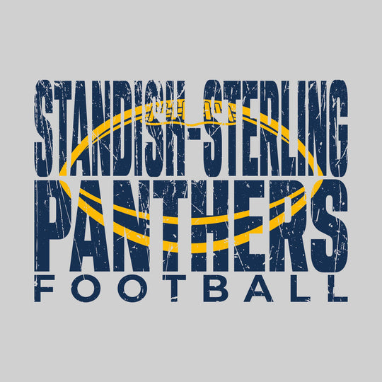 Standish-Sterling Panthers - Football - Standish-Sterling Panthers Football with Football Shape Inset