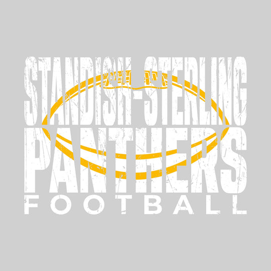 Standish-Sterling Panthers - Football - Standish-Sterling Panthers Football with Football Shape Inset