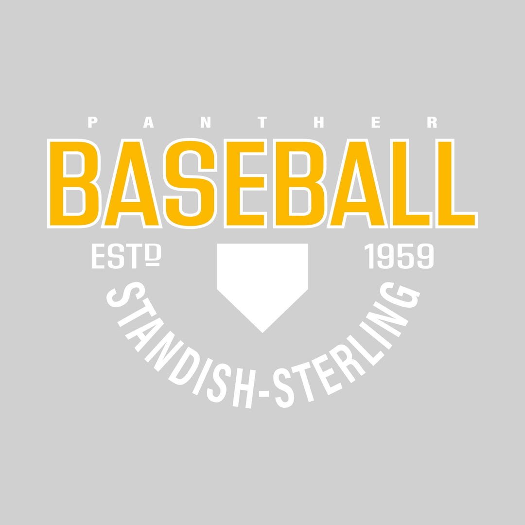 Standish-Sterling Panthers - Baseball - Baseball with Established Year and Arched School Name