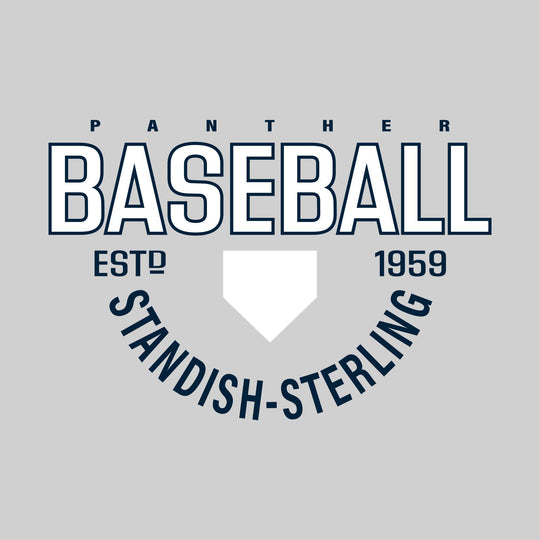 Standish-Sterling Panthers - Baseball - Baseball with Established Year and Arched School Name