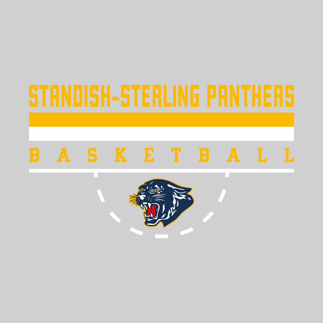 Standish-Sterling Panthers - Basketball - Double Color Lines with Free-Throw Half Circle